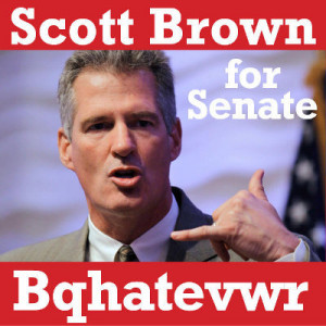 Scott Brown's new slogan?