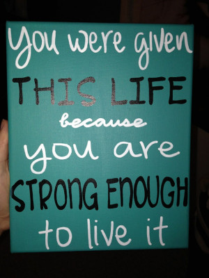 ... you with the quote of your choice! So nice since I suck at crafting