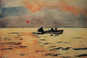 Rowing Home , Winslow Homer