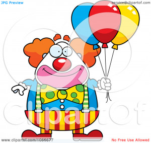 Clipart Pudgy Circus Clown