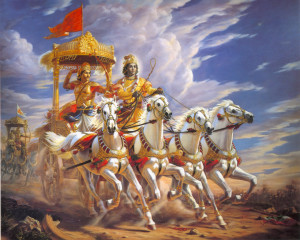 Krishna in chariot