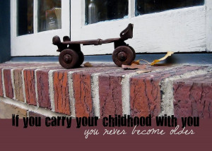 Vintage Roller Skate Quote Photograph