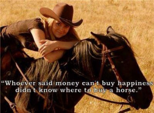 ... said money can't buy happiness, didn't know where to buy a #horse