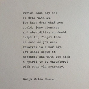 Ralph Waldo Emerson Quote / Typewriter Quote / by WhiteCellarDoor, $10 ...