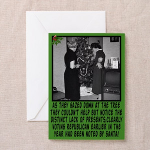 ... Republican Greeting Cards > Christmas greeting cards funny anti