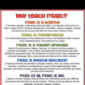 Why music education is important.