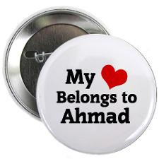 Ahmad Name Design Buttons, Pins, & Badges
