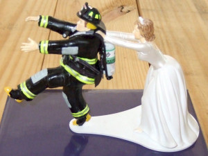 firefighter wedding rings