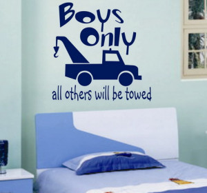 Saying and Quotes about Boys Wallpapers Stickers in Kids Bedroom ...