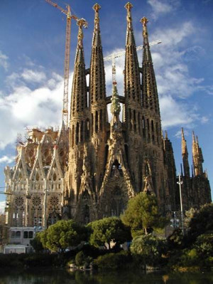 Barcelona Spain, Gaudi's Sagrada Familia Basilica. I could go here a ...
