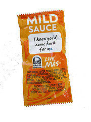 Taco Bell Hot Sauce Sayings Border : taco bell sauce,