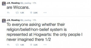 All religions are present at Hogwarts' J.K. Rowling confirms Anthony ...