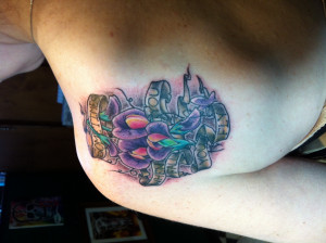 Sweetpea Flower Tattoo