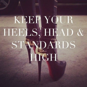 Keep Your Heels, Head and Standards High Pinning made easy! http://www ...