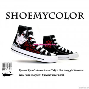 Vampire Knight Kaname Kuran Hand Painted High Top Canvas Sneakers