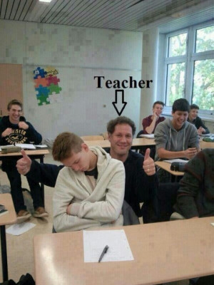 Sleeping in the class