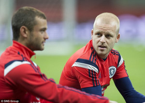 Maloney (left, pictured with Steven Naismith) is pleased to be playing ...