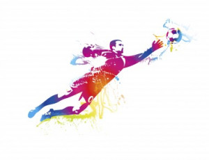 Cartoon Soccer Goalie - Photo Canvas Print for Sports, Living Room ...
