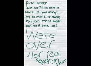 Top 10 Funny Break-Up Letters (10 Pics)