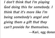 in egg donation the menstrual cycles of the egg donor