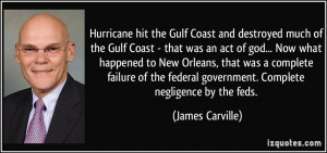 Hurricane hit the Gulf Coast and destroyed much of the Gulf Coast ...