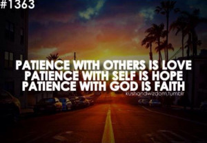 Patience is a virtue...