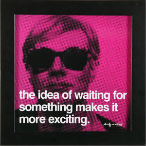 Waiting Andy Warhol Quote and Print | Z Gallerie contemporary-artwork