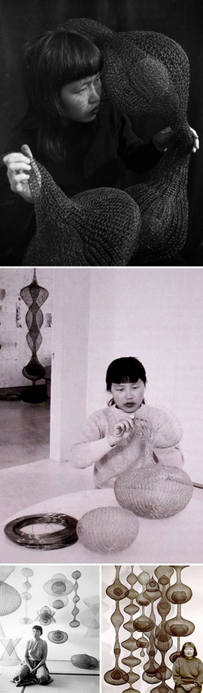 ruth asawa--The art world has lost something lovely with her passing.
