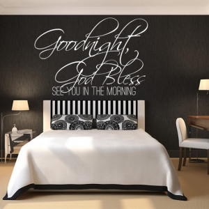 Home / Goodnight God Bless Wall Art Quote wall sticker