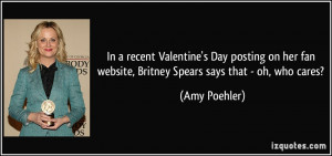 Amy Poehler Valentine 39 s Day Quotes