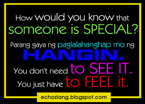 How would you know that someone is special?