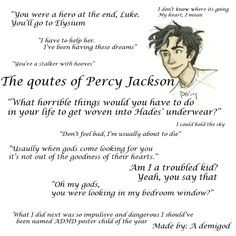 Quotes of Percy Jackson More