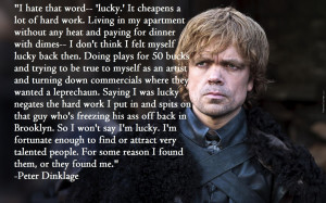 Peter Dinklage On Being Cast As Tyrion