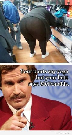 Funny fat woman in yoga pants | Funny Pictures | Funny Quotes | Funny ...