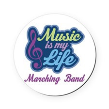 Marching Band Music Quote Round Coaster for