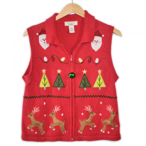 reindeer ugly christmas sweater vest $ 28 00 this red ugly christmas ...