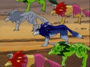 This is a screencap of the opening of Monster Rancher's Anime ...