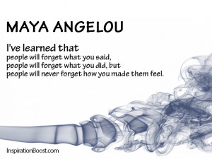 Memory Quotes – Maya Angelou