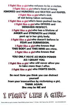 ... quotes | Escape Abuse! » Blog Archive » I Fight Like a Girl More