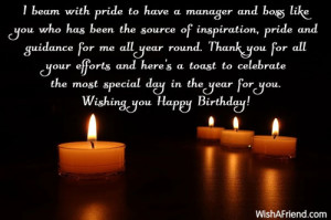 Birthday Quotes for Boss Professional