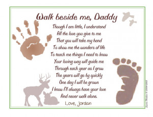 ... Handprint / Footprint ~ New Father, FATHER'S Day Gift, Christmas Gift