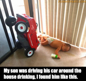 funny, driving while using a cell phone picture, driving while ...