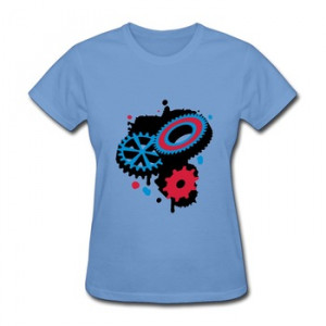 ... Shirt Three gear wheels as a 3D graffiti Swag Quotes Shirts for Women