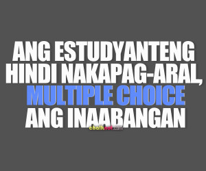 funnt tagalog quotes multiple choice