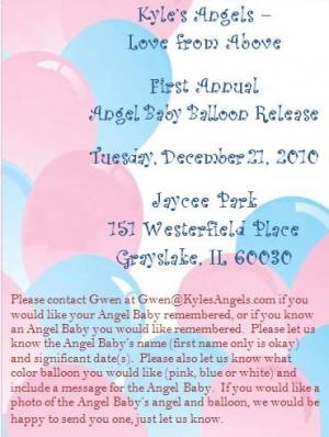 Kyle's Angels First Annual Angel Baby Balloon Release