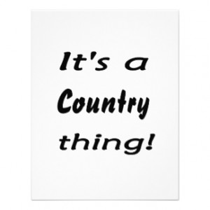 It's a country thing! personalized invitation