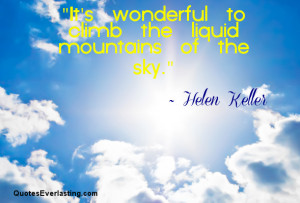 Bright sunrays in a blue cloudy sky