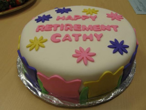 Picture of ideas for retirement cakes cute retirement cake