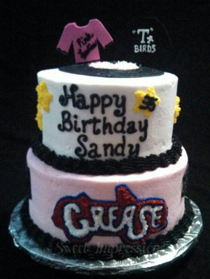 Grease Cake - Pink Ladies and T Birds557738 Pixel, Grease Cake