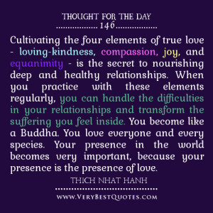 ... the four elements of true love, love quotes, thought of the day